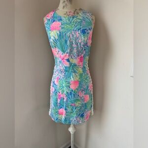 Lilly Pulitzer Pink and Blue Floral Dress